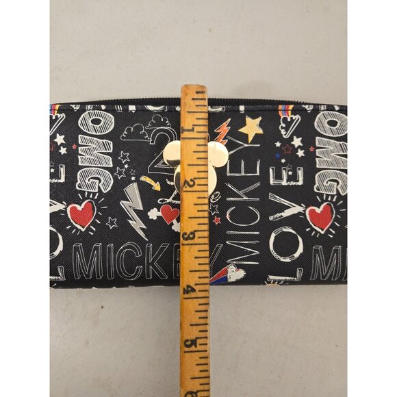 Disney Mickey Mouse Zip Around Wallet Love OMG Rainbow - Picture 6 of 6